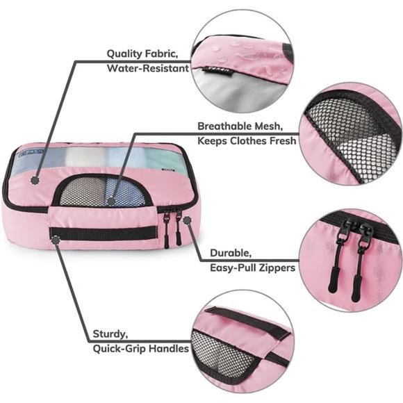 8Pcs Packing Cubes for Suitcases Organizer Bags Set for Travel Essentials Bags - Picture 6 of 7